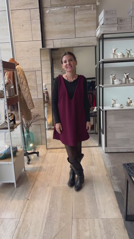 Vestido Florencia-Burdeo